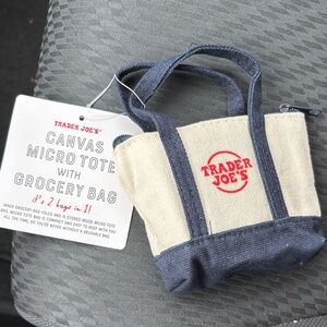 Trader Joe’s Canvas Micro tote with grocery bag